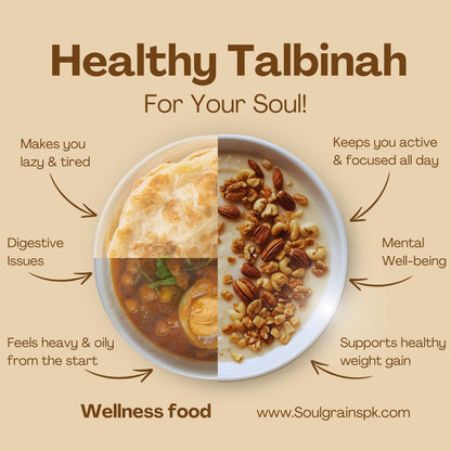 Talbinah for Weight Gain- 100% Organic - 12 Premium Ingredients